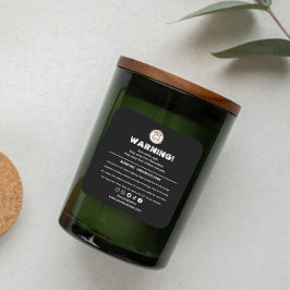 Pegatina Cuadrada Diseño de etiquetas de advertencia de productos de