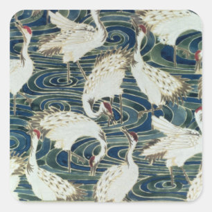 Pegatina Cuadrada Diseño de fondo de escritorio, por Silver Studio, 