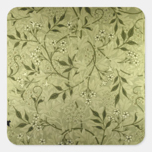 Pegatina Cuadrada Diseño de fondo de pantalla "Jasmine", 1872