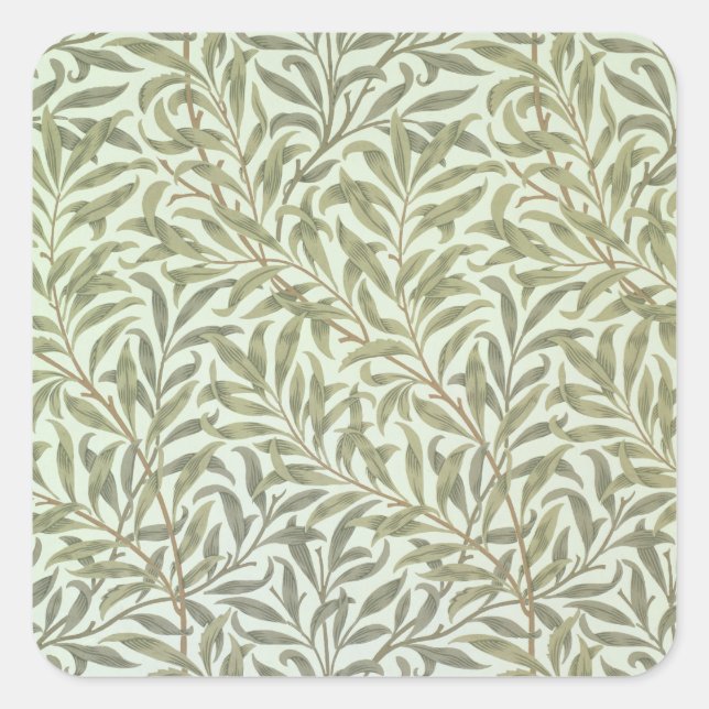 Pegatina Cuadrada Diseño de fondo de pantalla Willow Bough, 1887 (Anverso)
