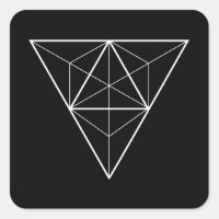 Diseño de geometría sagrada triangular