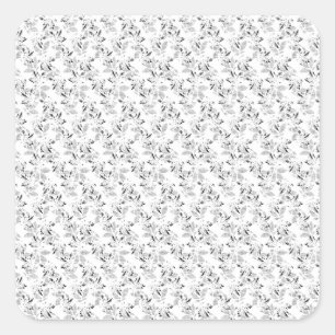 Pegatina Cuadrada Diseño de idiomas Veinte