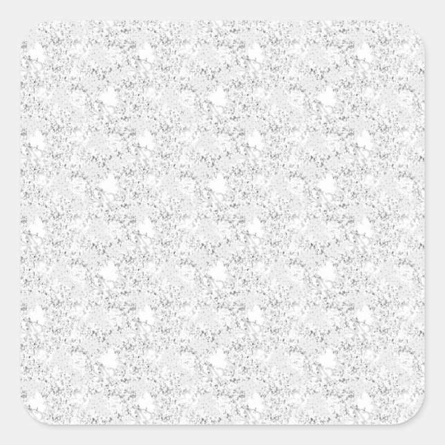 Pegatina Cuadrada Diseño de lenguaje Tres (Anverso)