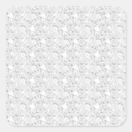 Pegatina Cuadrada Diseño de lenguaje Tres