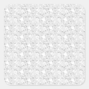 Pegatina Cuadrada Diseño de lenguaje Tres