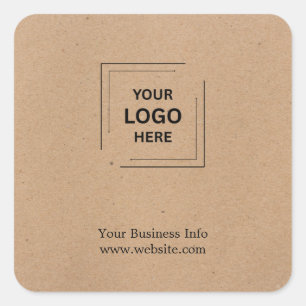 Pegatina Cuadrada Diseño de logotipo cuadrado corporativo moderno Kr