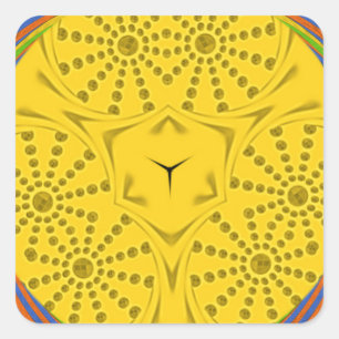 Pegatina Cuadrada Diseño de marco de verificación para la impresión