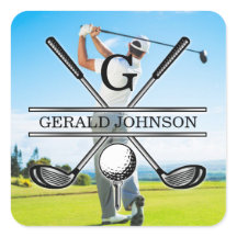 Diseño de Monograma de Golf con Imagen Personaliza