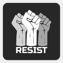 Diseño de protesta de puños levantados en resisten