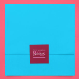 Pegatina Cuadrada Diseño del Mes de Conciencia sobre el Cáncer de Ma