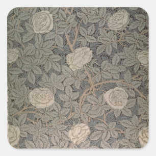Pegatina Cuadrada Diseño del papel pintado "Rose-90"