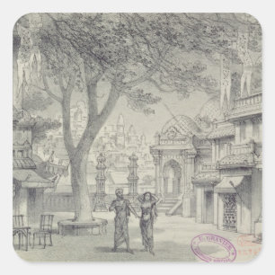 Pegatina Cuadrada Diseño determinado para el acto II de la ópera