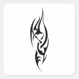 Pegatina Cuadrada Diseño inspirado en el arte del tatuaje tradiciona