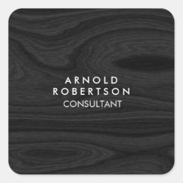 Pegatina Cuadrada Diseño moderno elegante del suelo de madera gris m