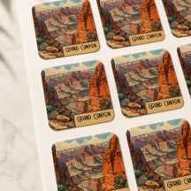 Diseño Retro de Viaje al Gran Cañón