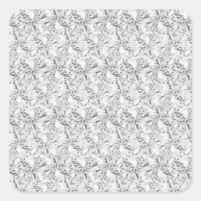 Pegatina Cuadrada Diseño seco Veintidós (Anverso)