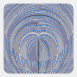 Pegatina Cuadrada Diseño sin problemas de corazón grande