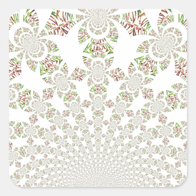 Pegatina Cuadrada Diseño único de Hakuna Matata: Serene Vibes (Anverso)