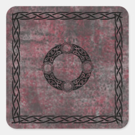 Pegatina Cuadrada Diseños irlandeses de nudos