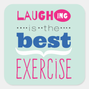 Pegatina Cuadrada Disfrute de la vida