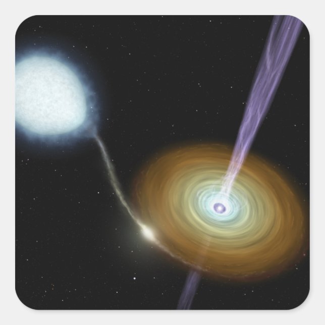 Pegatina Cuadrada Disparos de material (Anverso)