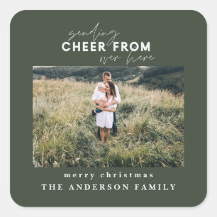 Pegatina Cuadrada distancia de script enviando chequeo desde aquí