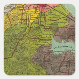 Pegatina Cuadrada Distrito Federal, México 2