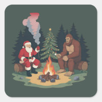 Divertido Bigfoot Navidad Santa Sasquatch Campamen