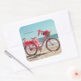 Pegatina Cuadrada ¡Divertido Coleccionista de Flamencos Certificado 