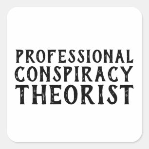 Pegatina Cuadrada Divertido político