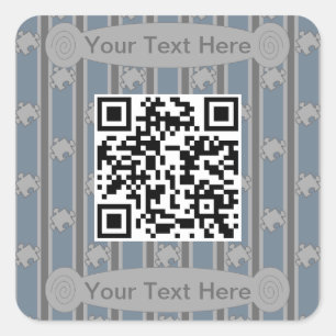 Pegatina Cuadrada Divertido rompecabezas QR Code