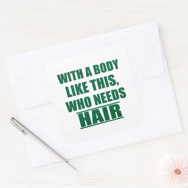 Pegatina Cuadrada Divertido sarcasmo sarcasmo de humor (Sobre)