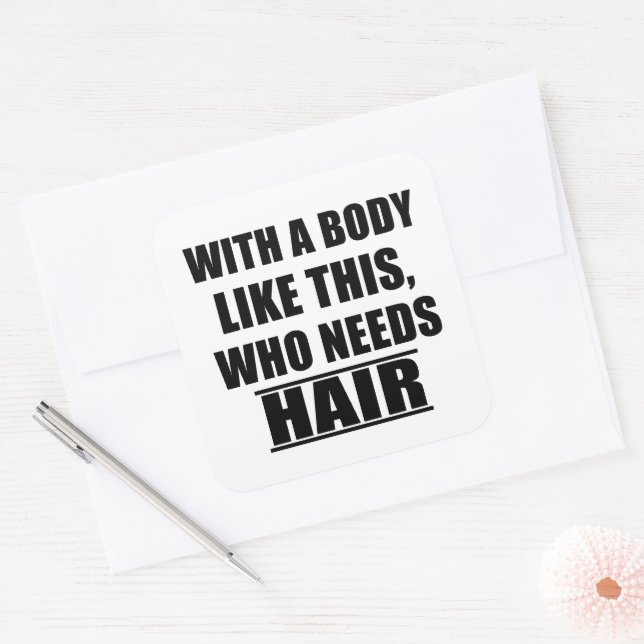 Pegatina Cuadrada Divertido sarcasmo sarcasmo de humor (Sobre)