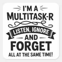 Divertido Soy una persona multitarea que dice vida