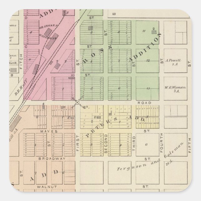 Pegatina Cuadrada Dixon (Anverso)