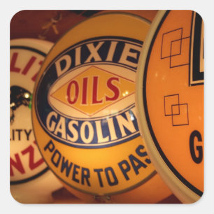 Pegatina Cuadrada Dixon, New México, Estados Unidos. Vintage