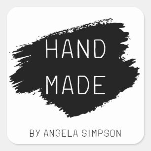 Pegatina Cuadrada DIY Minimalista moderno hecho a mano por un Pegati