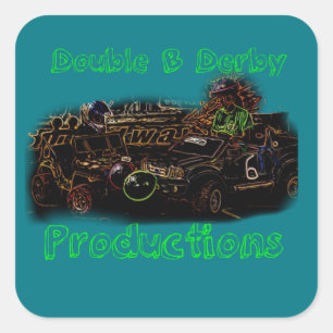 Pegatina Cuadrada Doble B Derby Productions