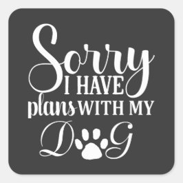 Pegatina Cuadrada Dog Shampoo