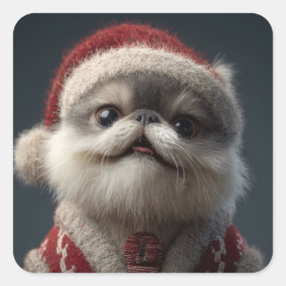 Pegatina Cuadrada doggie