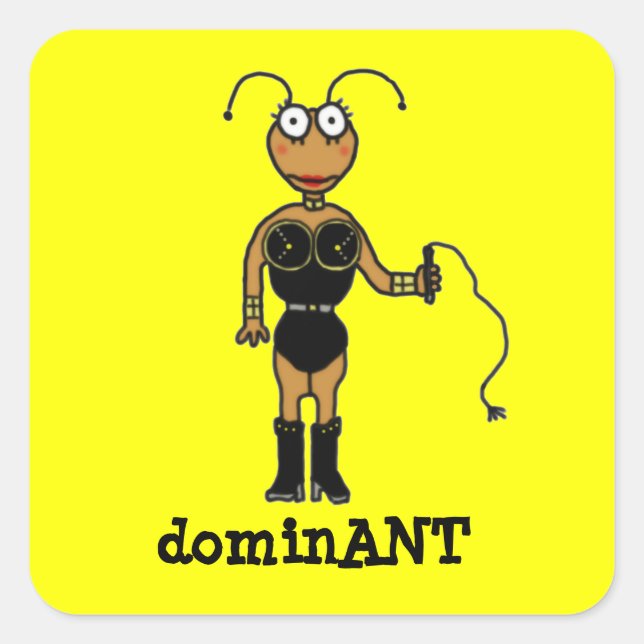 Pegatina Cuadrada dominANT (Anverso)