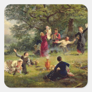 Pegatina Cuadrada Domingo 1884