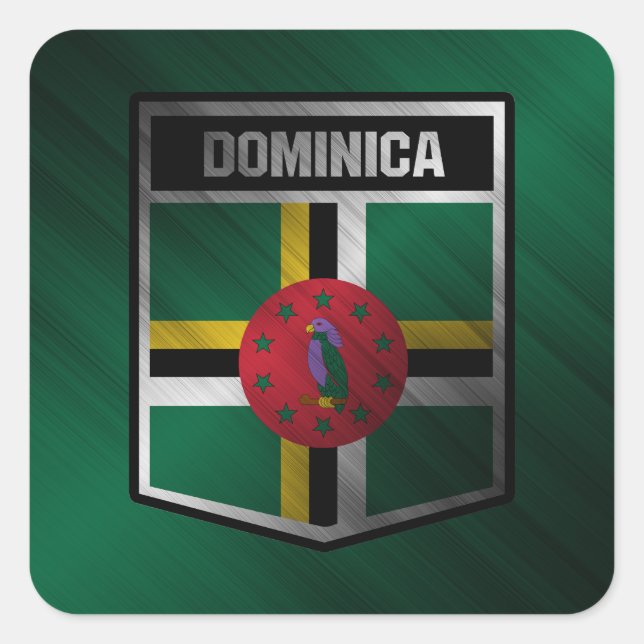 Pegatina Cuadrada Dominica (Anverso)