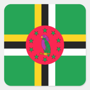 Pegatina Cuadrada Dominica