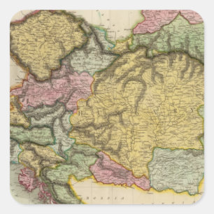 Pegatina Cuadrada Dominios de Austria