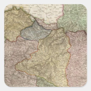 Pegatina Cuadrada Dominios de Austria