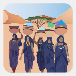 Pegatina Cuadrada Dónde están los bebés