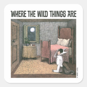 Pegatina Cuadrada Donde los wild things are Escena 7