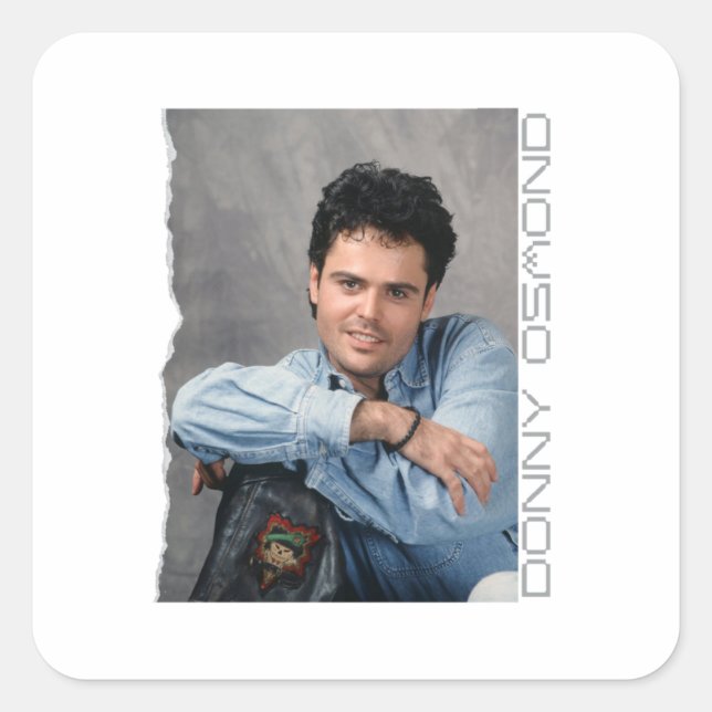 Pegatina Cuadrada Donny osmond (Anverso)