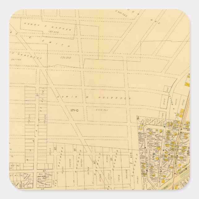 Pegatina Cuadrada Dorchester, Massachusetts 4 (Anverso)